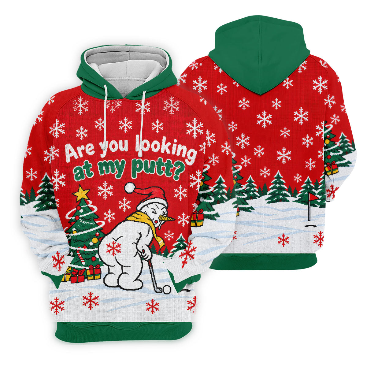 Are You Looking At My Putt Christmas Golf Shirt, Ladies Golf Shirts, Ladies Golf Tops