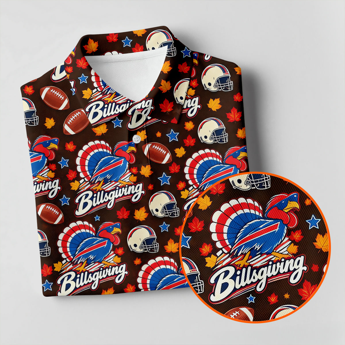 Helmet Football Fall Thanksgiving Golf Shirt, Golf Gifts For Men, Mens Golf Clothing