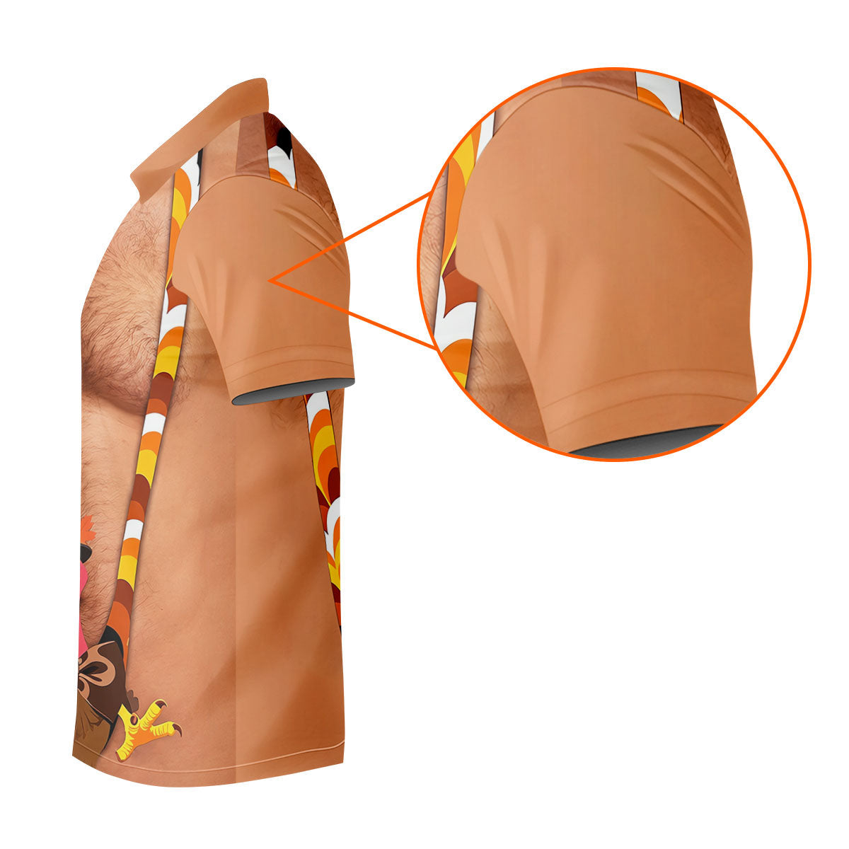 Funny Turkey Suspenders Thanksgiving Golf Shirt, Mens Golf Apparel, Golf Polo For Men
