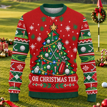 Oh Christmas Tee Ugly Christmas Sweater, Christmas Golf Gift, Funny Christmas Outfit
