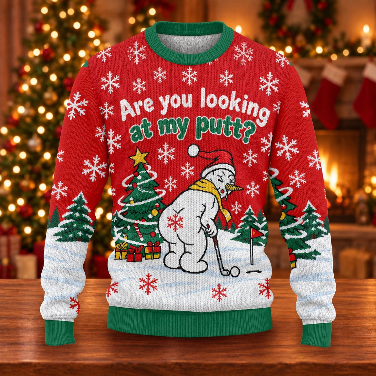Are You Looking At My Putt Ugly Christmas Sweater, Golf Lover Gifts, Funny Xmas Gift