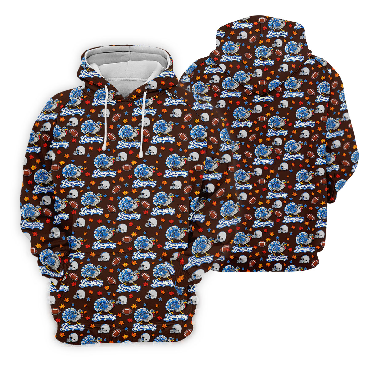 Lionsgiving Thanksgiving Golf Shirt, Golf Shirts For Women, Womens Golf Clothing