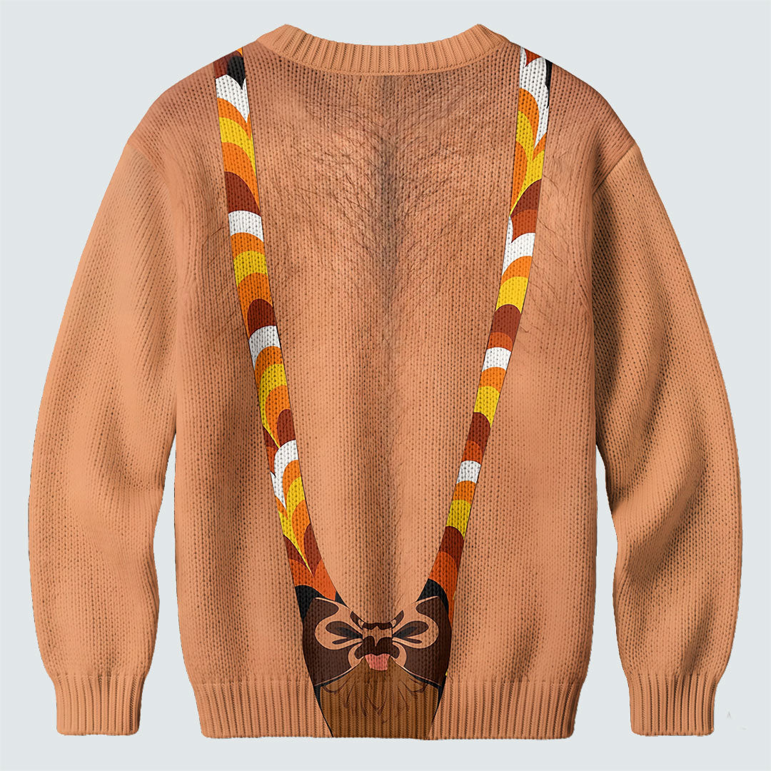 Funny Turkey Suspenders Ugly Christmas Sweater, Thanksgiving Golf Shirt, Golf Lover Gifts