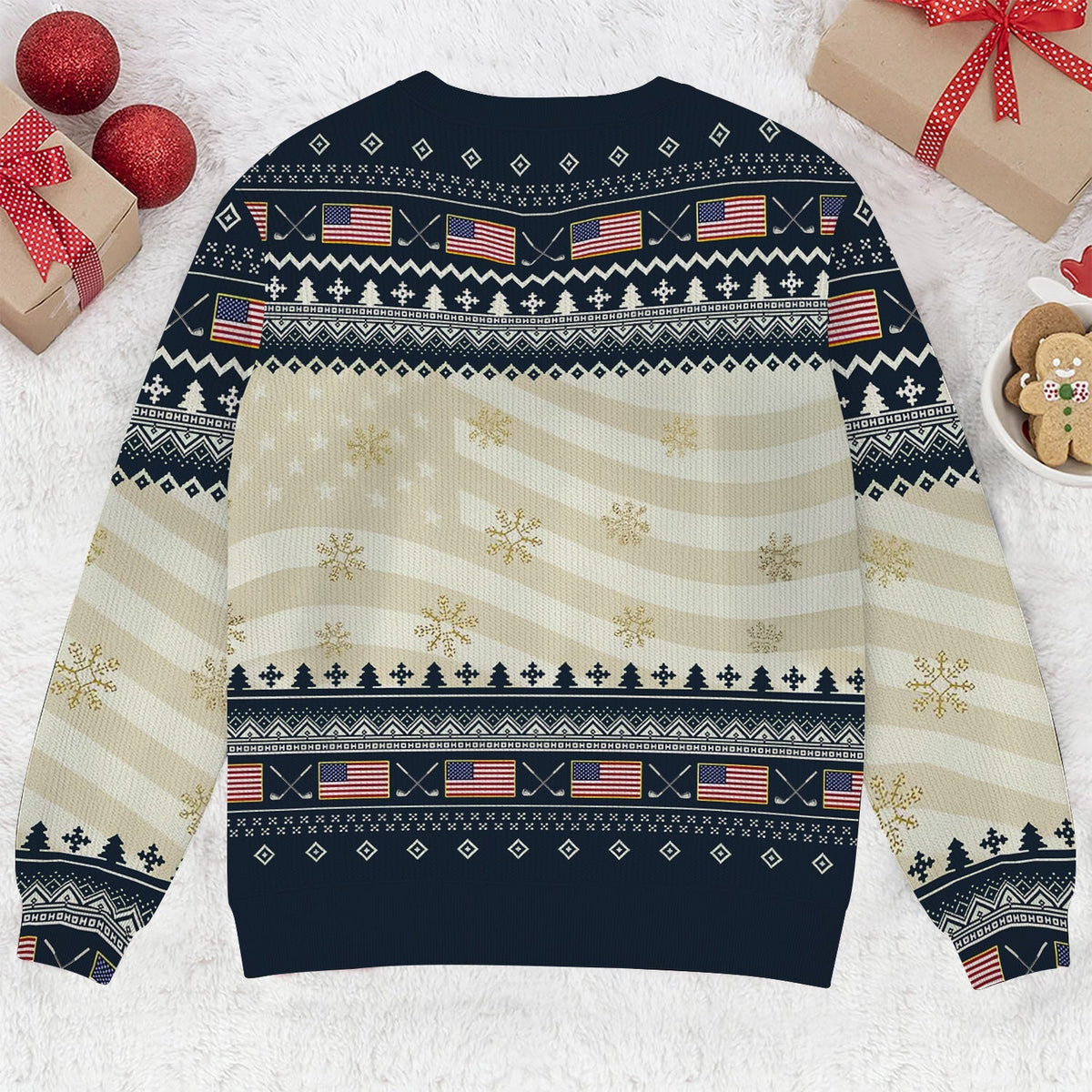 Trump Golf Of America Christmas Golf Shirt Christmas Golf Ugly Sweater, Funny Ugly Sweater, Golf Christmas Sweater