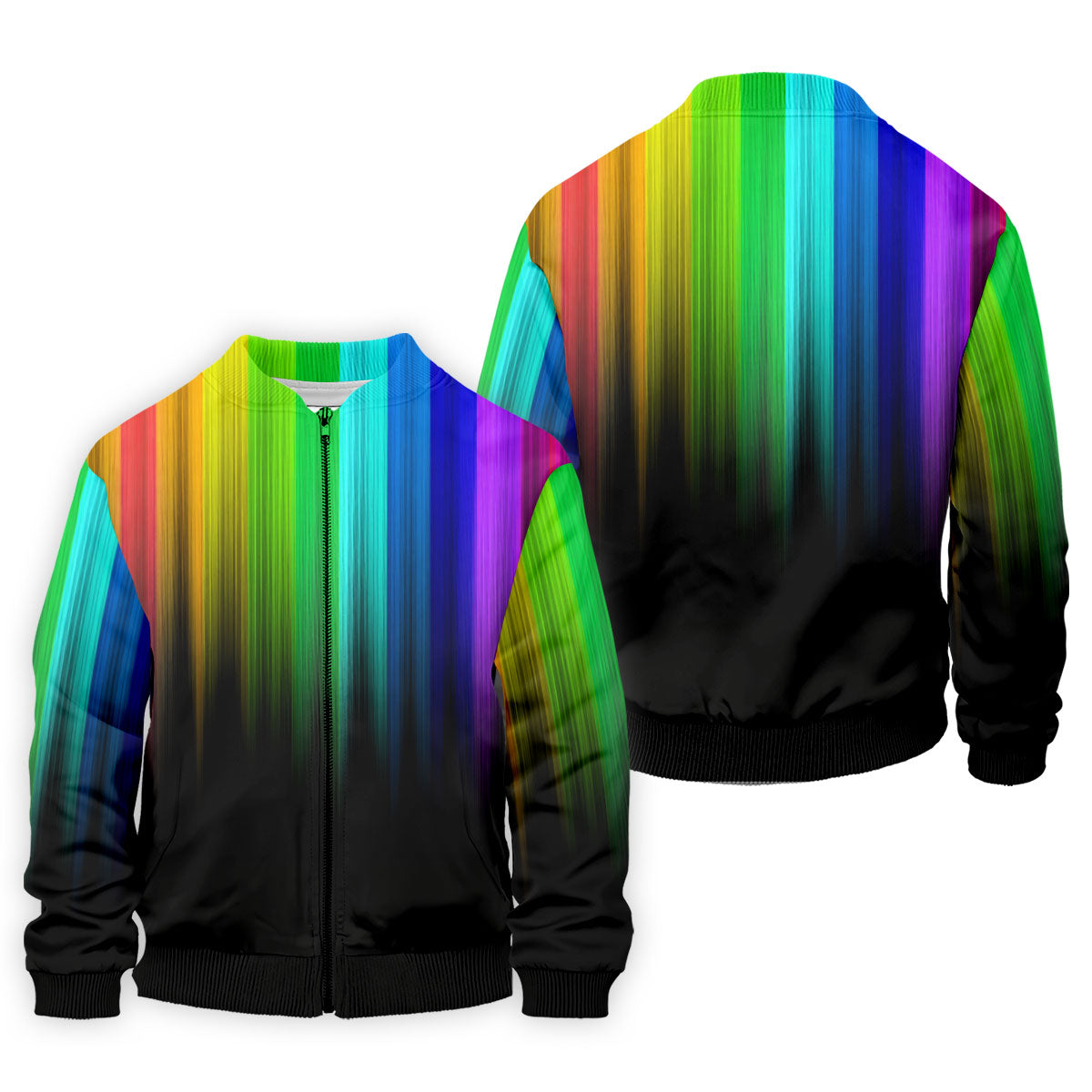 Rainbow Gradient LGBT Support Golf Tops For Men, Gay Pride Month Celebrate Golf Shirts For Men
