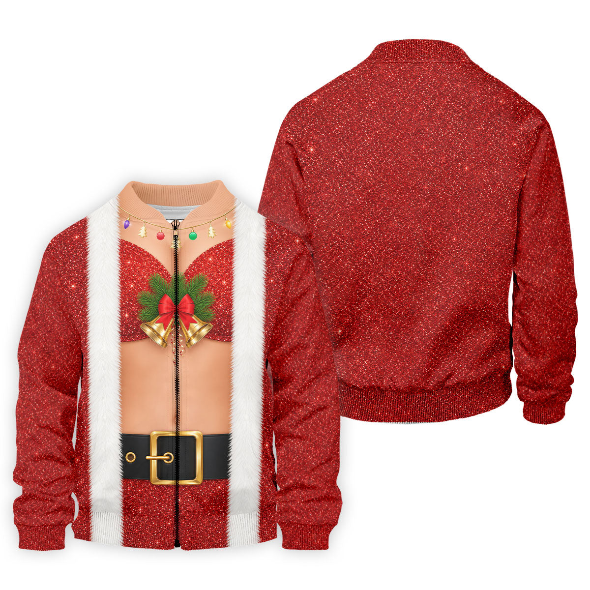 Men's Funny Mrs Claus Costume Golf Shirt, Christmas Golf Shirt, Golf Apparel For Men
