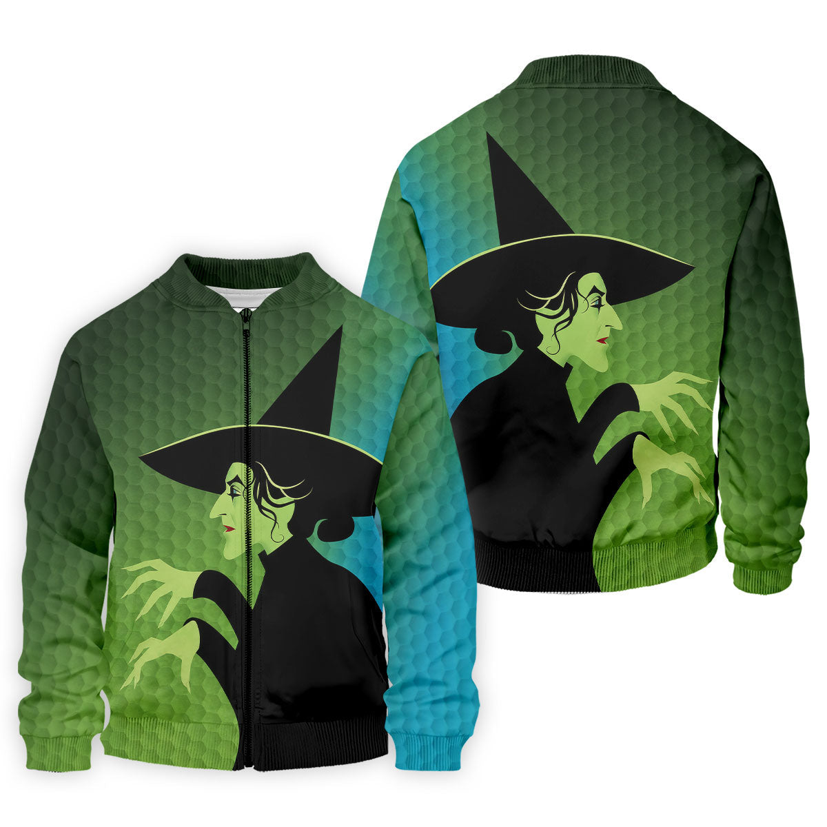 Green Witch Horror Character Halloween Golf Polo Shirt, Halloween Shirt, Mens Golf Polo