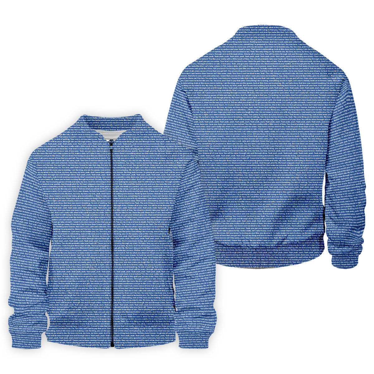 Blue Text Pattern Golf Polo Shirt, Golf Polo Shirts For Men, Mens Golf Apparel