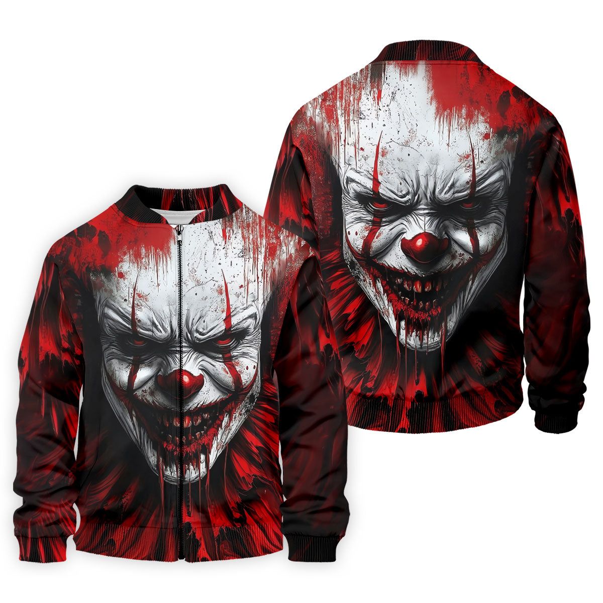 Scary Evil Clown Halloween Golf Polo Shirt, Men's Golf Shirt, Hawaiian Golf Shirt