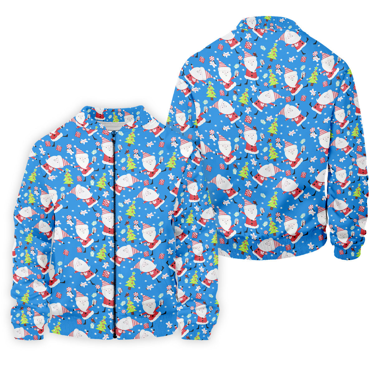 Funny Santa Claus Blue Golf Shirt, Christmas Golf Shirt, Fun Golf Shirts For Men, Golf Gift For Men
