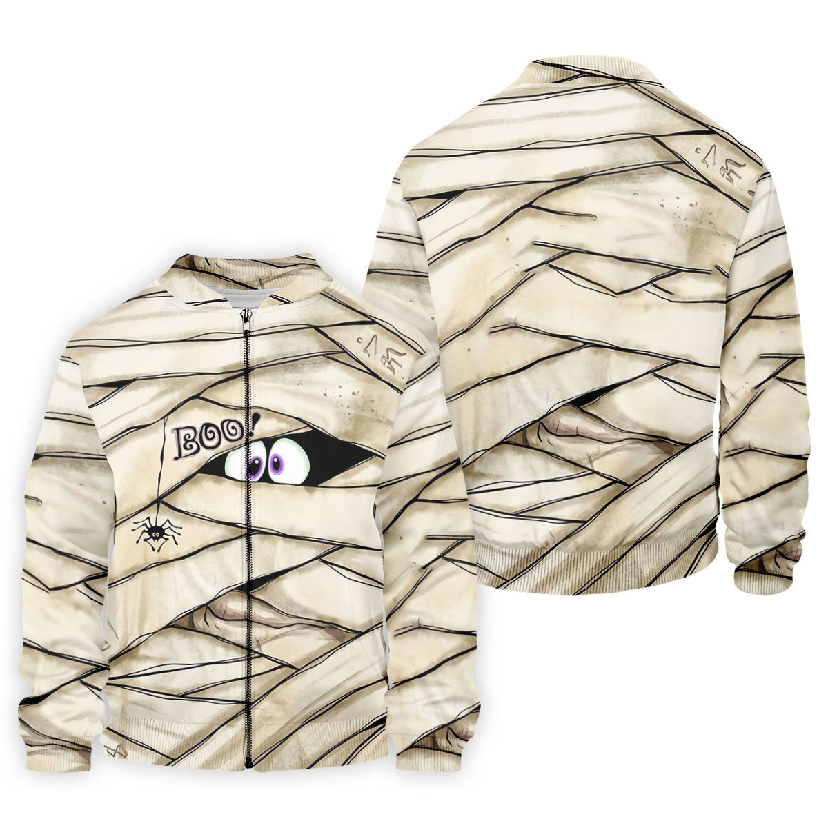 Cute Mummy Peeking Eyes BOO Halloween Golf Polo Shirt, Mens Golf Polo, Hawaiian Golf Shirt