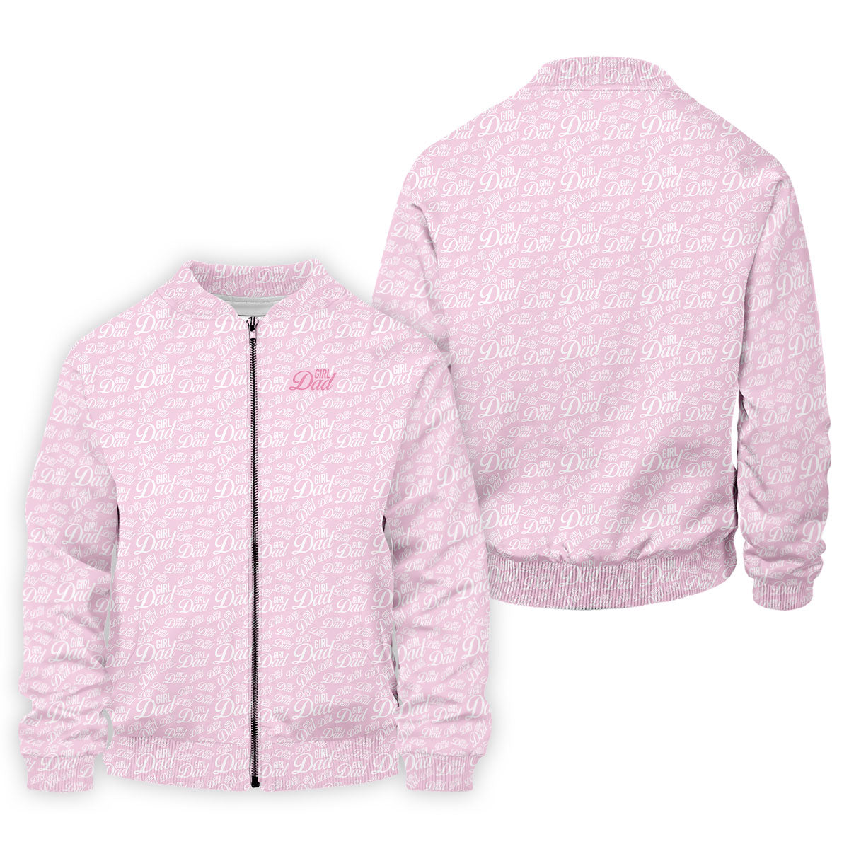 Pink Girl Dad All Over Print Golf Polo Shirt, Golf Polo Shirts For Men, Mens Golf Apparel