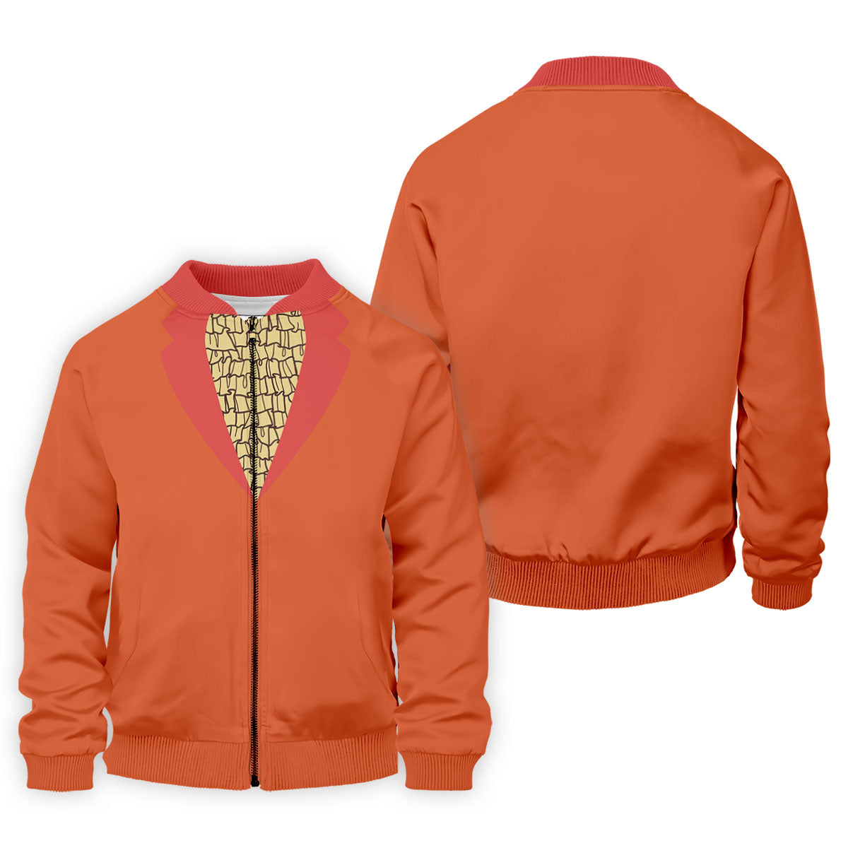 Orange Blue Tuxedo Men's Funny Golf Shirts, Father's Day Golf Shirt, Golf Gift For Dad