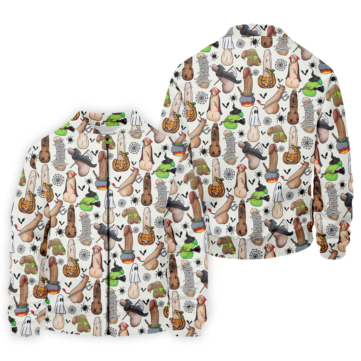 Funny Adult Halloween Pattern Golf Polo Shirt, Men's Golf Shirt, Hawaiian Golf Shirt