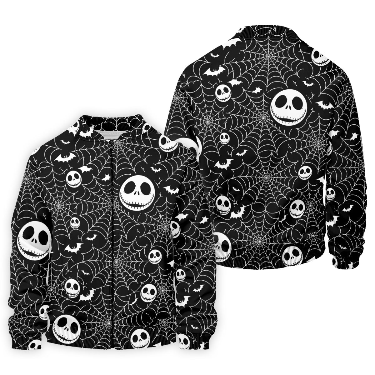 Black Horror Character Spider Web Pattern Golf Polo Shirt, Mens Golf Polo, Hawaiian Golf Shirt