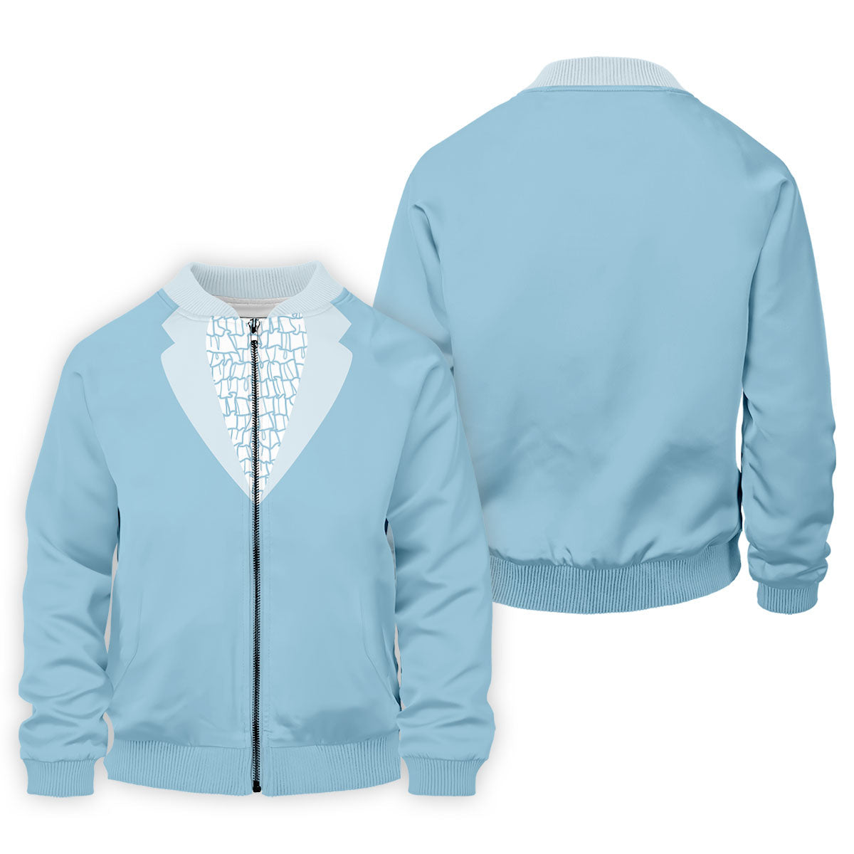 Light Blue Tuxedo Men's Funny Golf Shirts, Father's Day Golf Shirt, Golf Gift For Dad