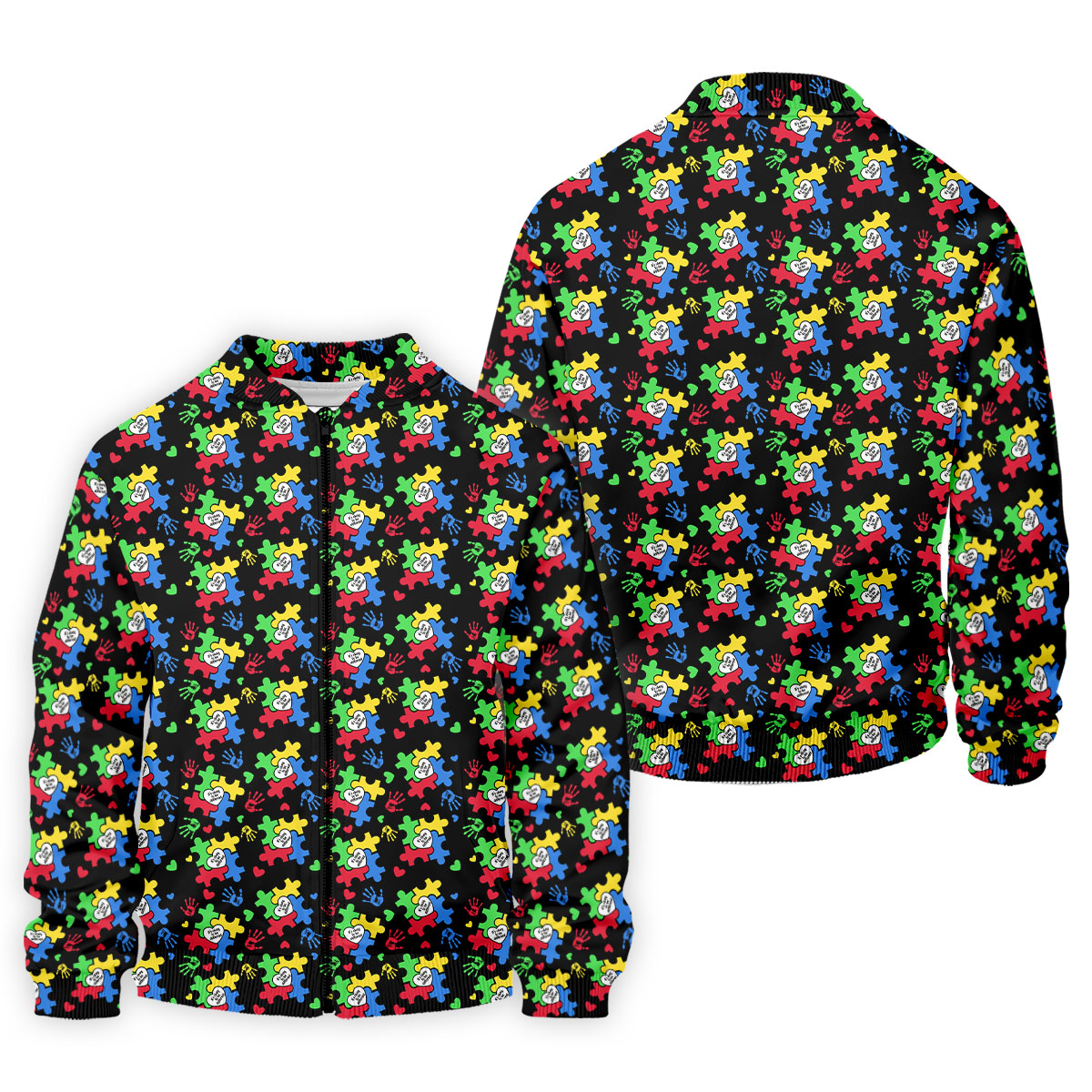 It's Okay To Be Different Autism Puzzle Golf Tops For Men, Autism Awareness Colors Golf Shirts For Men