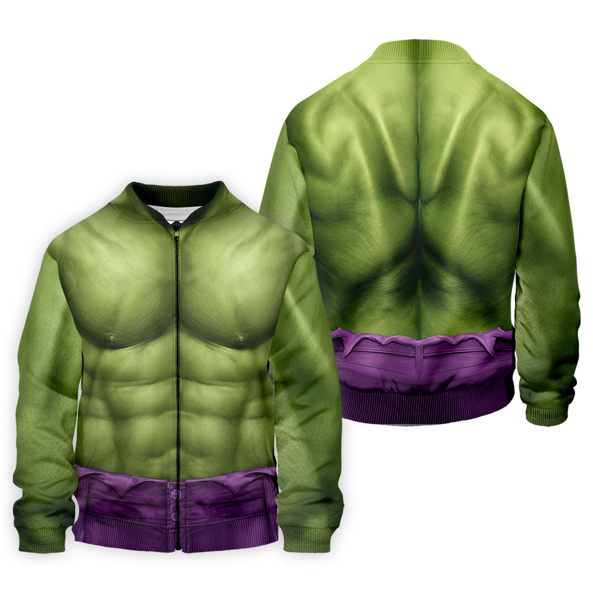 Halloween Green Muscle Illusion Golf Shirt, Men's Golf Shirt, Hawaiian Golf Shirt