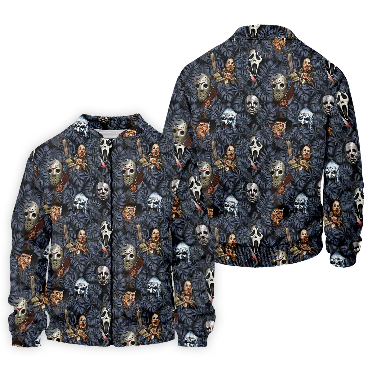 Tropical Horror Character Halloween Golf Shirt, Printed Golf Shirts, Golf Polo Shirts For Men