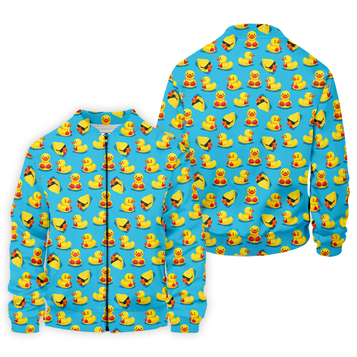 Funny Bikini Rubber Duck Golf Polo Shirt, Hawaiian Golf Shirt, Golf Polo Shirts For Men