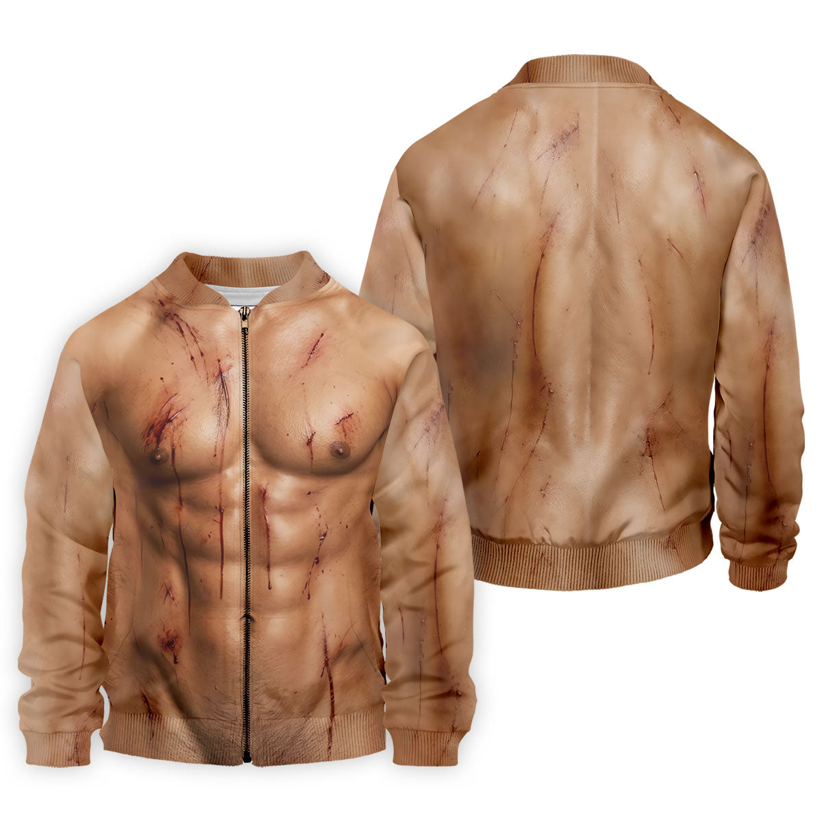 Scary Muscle Body Halloween Golf Shirt, Golf Polo Shirts For Men, Printed Golf Shirts