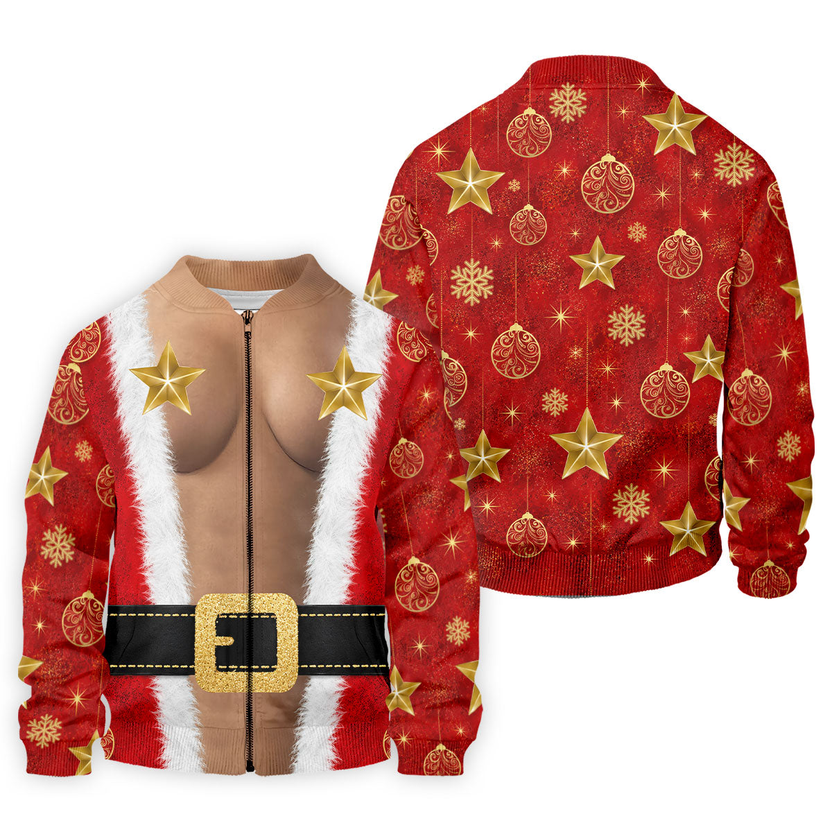 Christmas Santa Suit Gold Star Polo Shirt, Mens Golf Polo, Golf Shirts For Men
