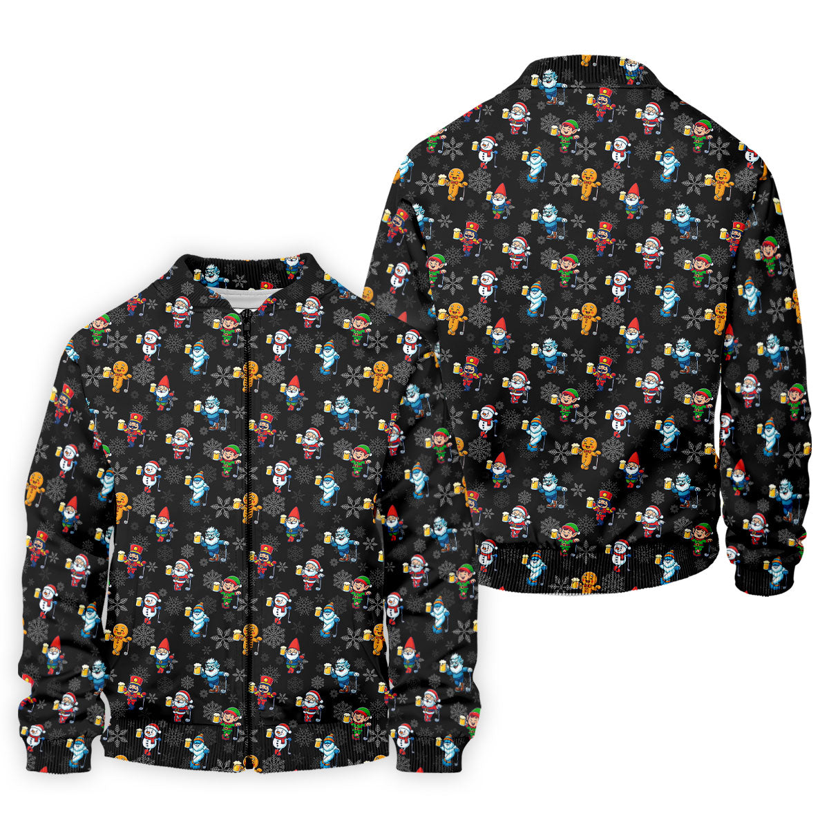 Classic Christmas Characters Black Golf Shirt, Christmas Golf Shirt, Fun Golf Shirts For Men, Polo Shirts For Men