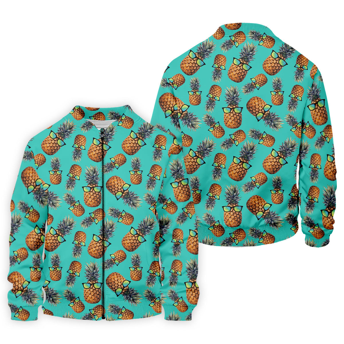 Cool Pineapple Tropical Theme Hawaiian Golf Shirt, Polo Shirts For Men, Golfing Apparel