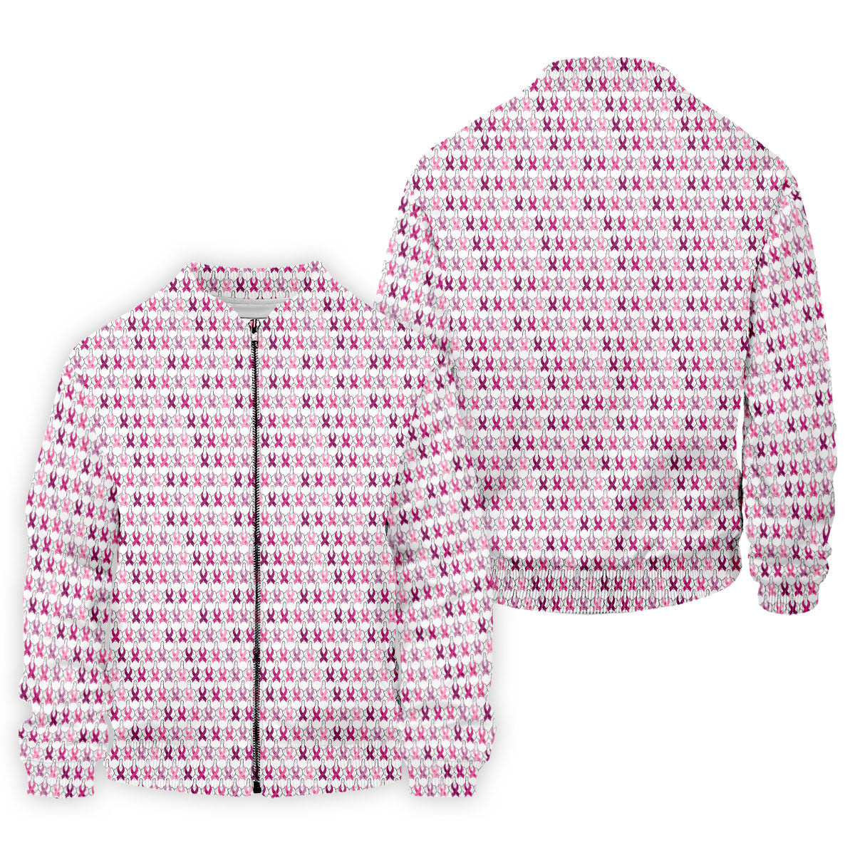 Middle Finger Pink Ribbon Breast Cancer Golf Shirt, Mens Golf Polo, Printed Golf Shirts