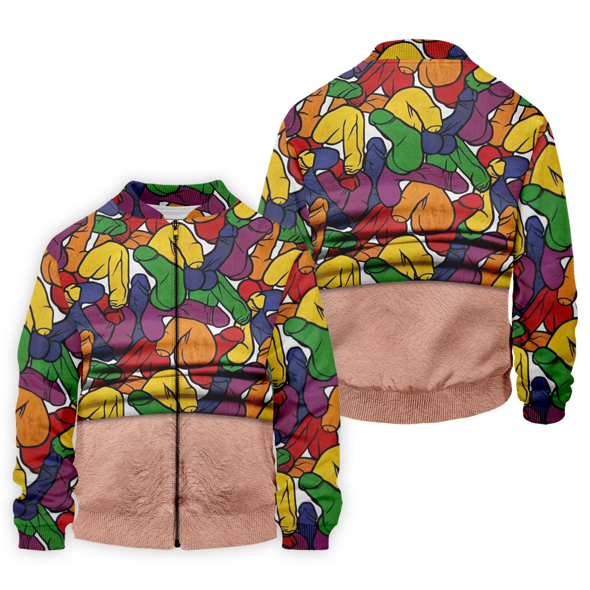 Funny Belly Illusion Colorful Pattern Polo Shirt, Mens Golf Polo, Golf Shirts For Men