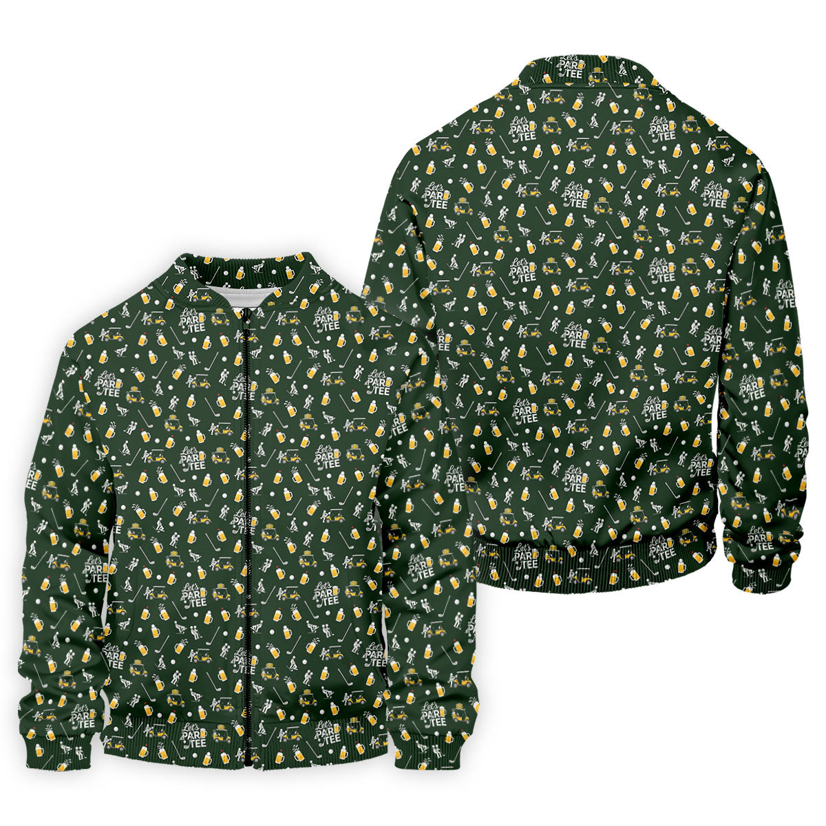 Let's Par Tee Funny Golf Pattern Polo Shirt, Mens Golf Polo, Hawaiian Golf Shirt