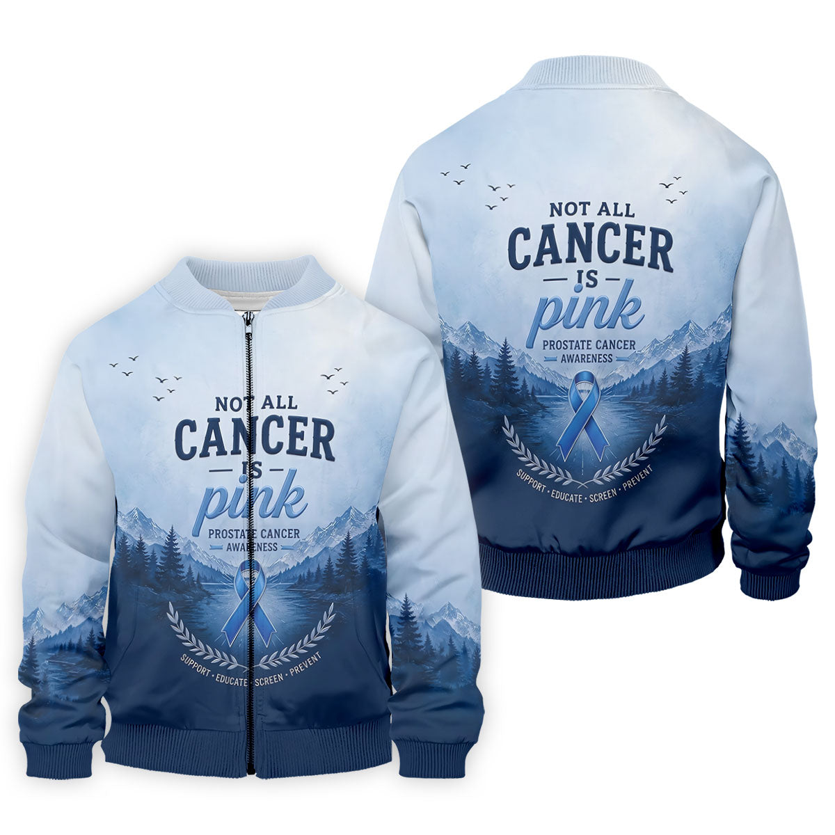 Not All Cancer Is Pink Prostate Cancer Polo Shirt, Mens Golf Polo, Printed Golf Shirts