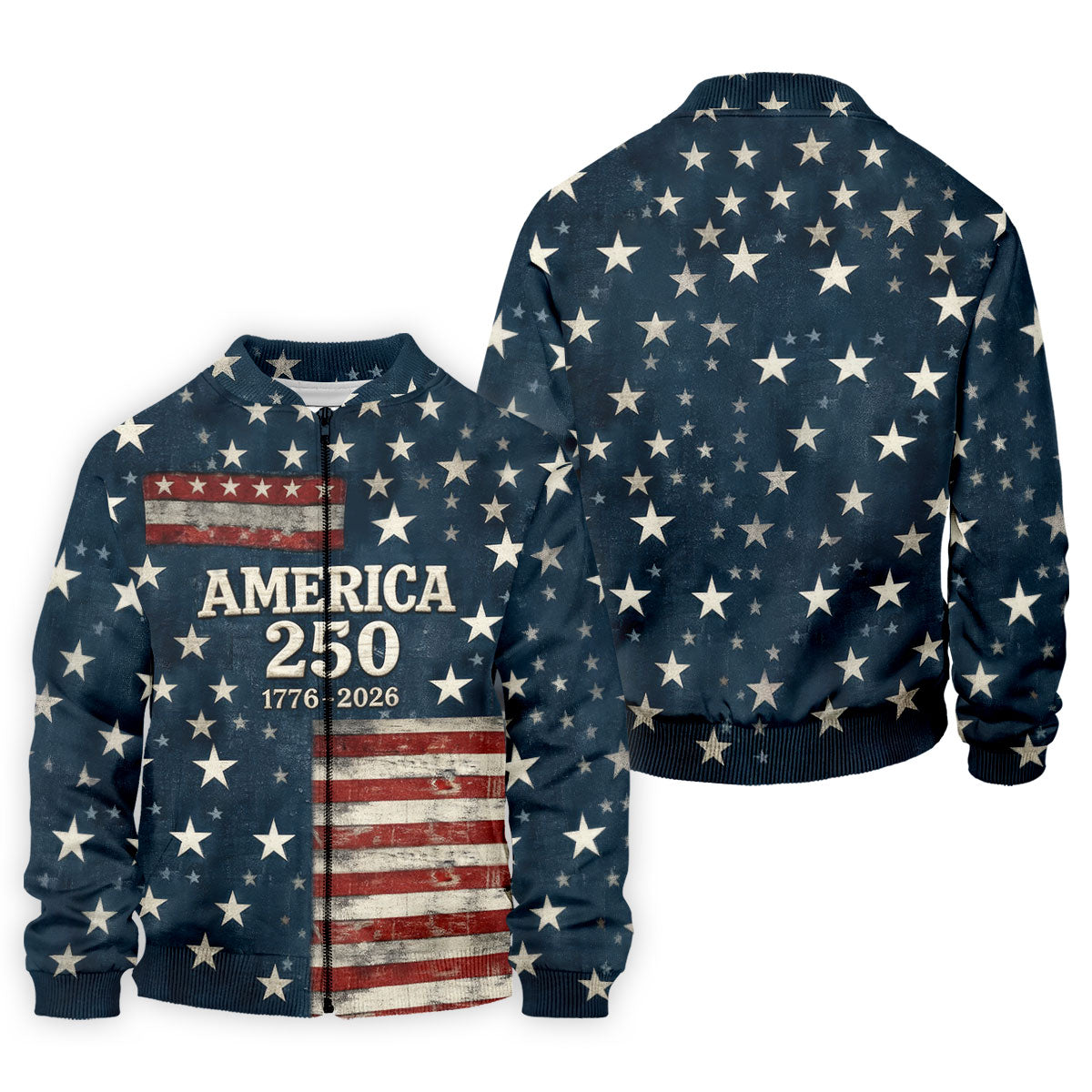 America 250 Distressed Flag 4th Of July Golf Shirt, Stars And Stripes Vintage Patriot Golf Shirts For Men