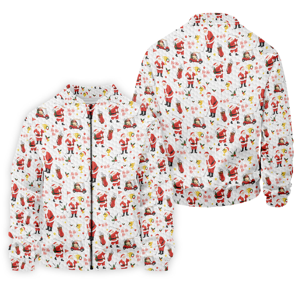 Ho Ho Ho Santa Golf Tops For Men, Christmas Golf Shirt, Fun Golf Shirts For Men, Polo Shirts For Men