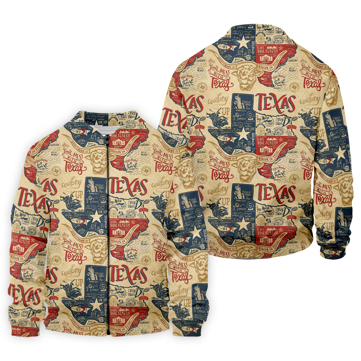 Don't Mess With Texas Western Theme Old West Golf Tops For Men, Polo Shirts For Men, Golf Shirts For Men