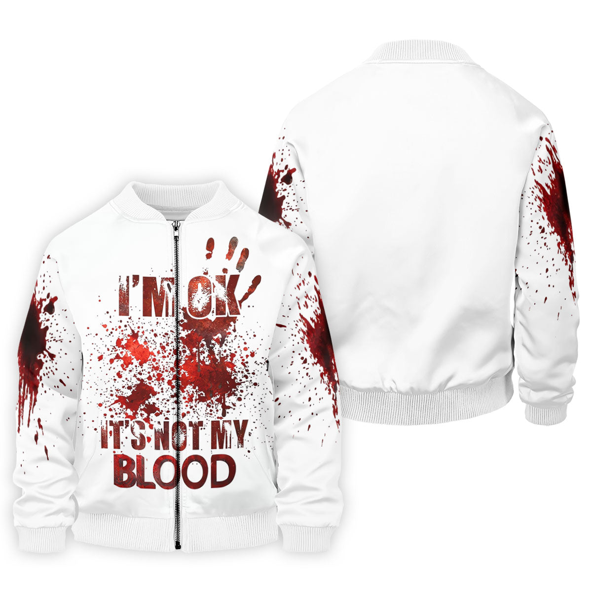 I'm OK It's Not My Blood Halloween Golf Polo Shirt, Mens Golf Apparel, Hawaiian Golf Shirt