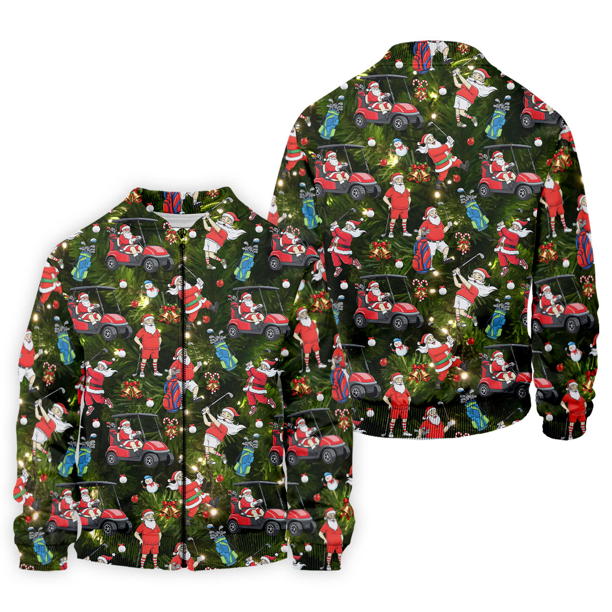 Funny Santa Claus Golf Pose Golf Tops For Men, Polo Shirts For Men, Christmas Golf Shirt, Mens Golf Gift