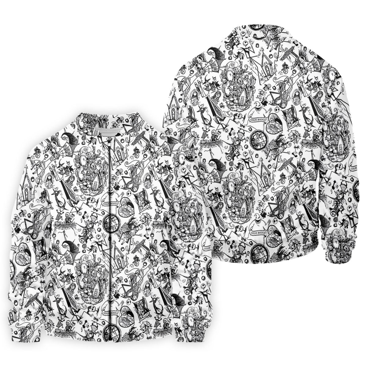 Doodle Horror Character Halloween Polo Shirt, Golf Polo For Men, Mens Golf Shirt