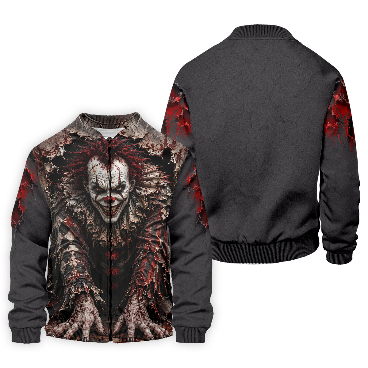 Torn Wall Horror Character Halloween Golf Shirt, Golf Apparel For Men, Mens Golf Shirts