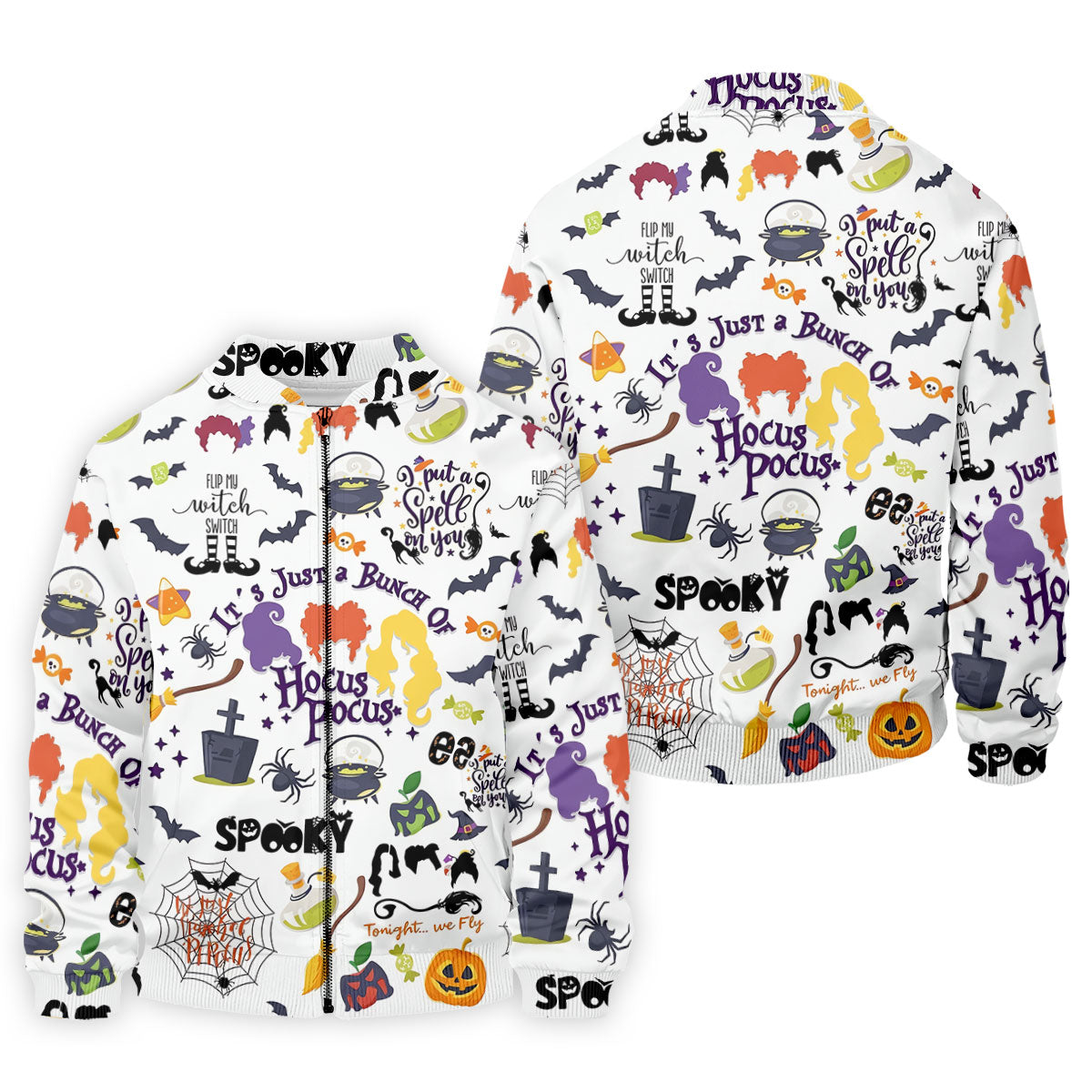 Halloween Witch Pattern Golf Polo Shirt, Mens Golf Shirts, Golf Apparel For Men