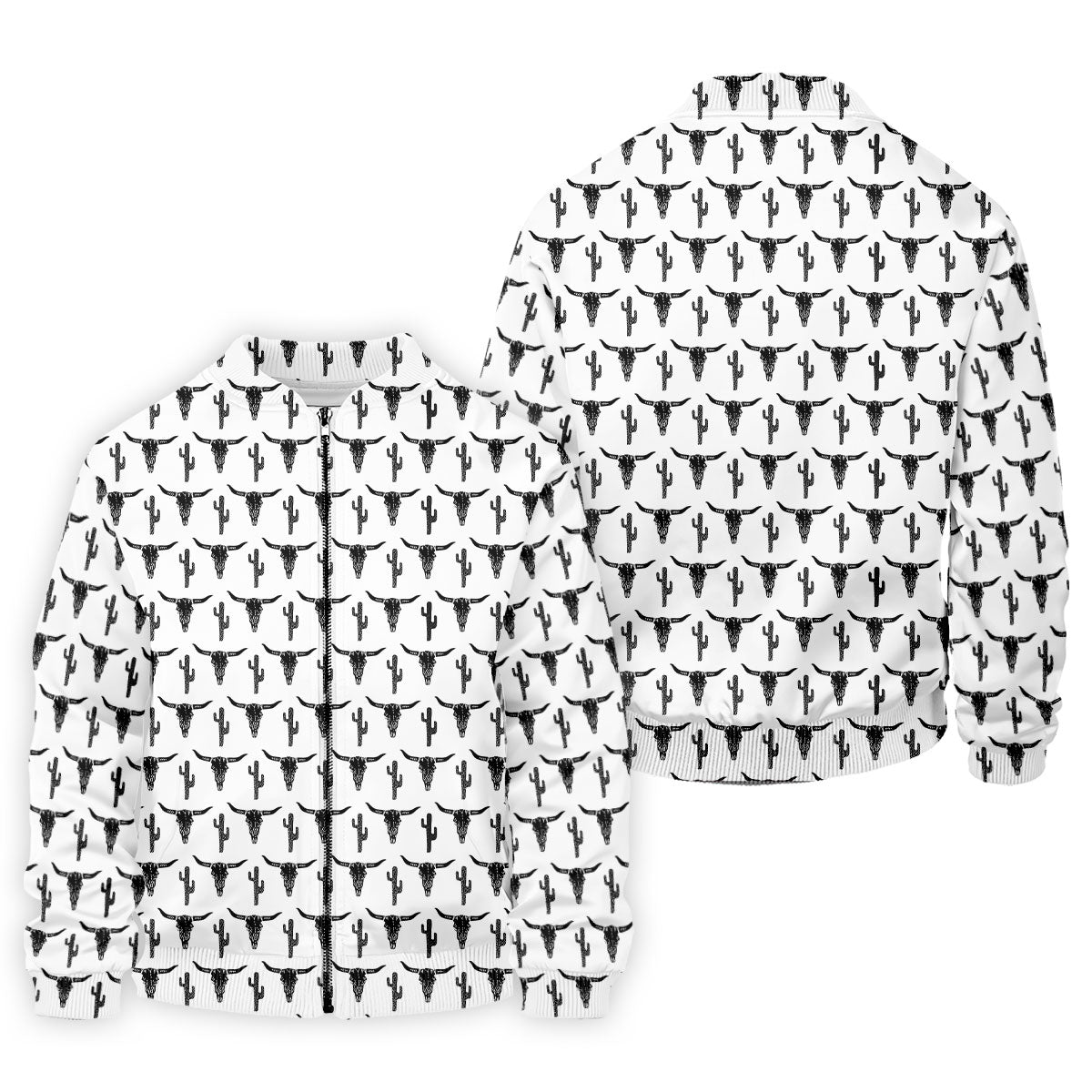 Longhorn Cow Skull Western Theme White Golf Tops For Men, Polo Shirts For Men, Golf Shirts For Men