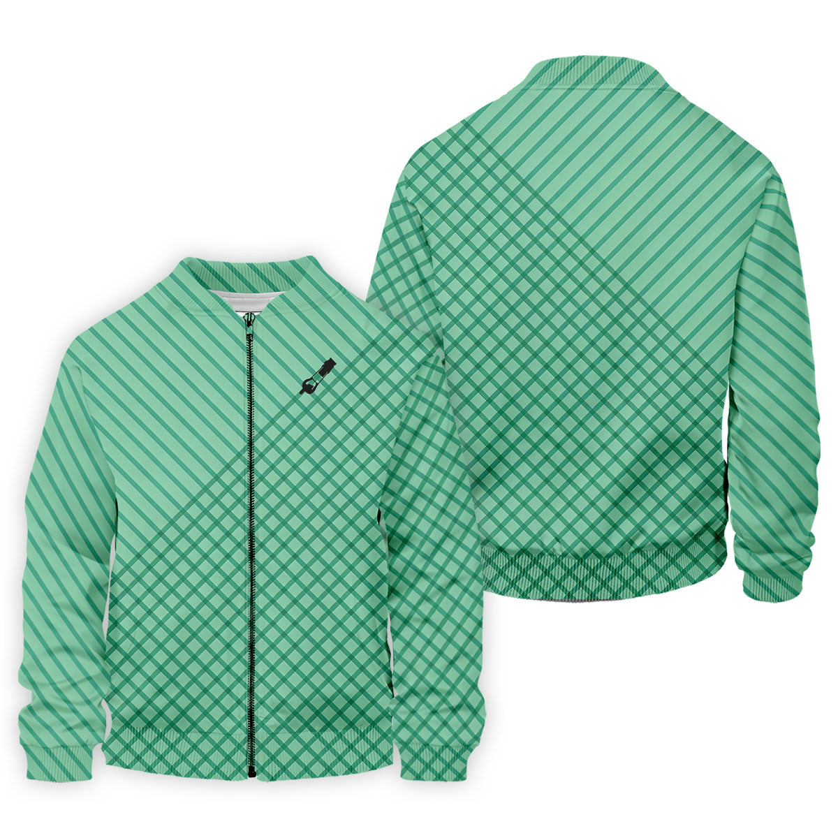 Turf Dad Lawn Mower Logo Cross Pattern Father's Day Golf Shirt, Dad Golf Shirt, Golf Gift For Dad