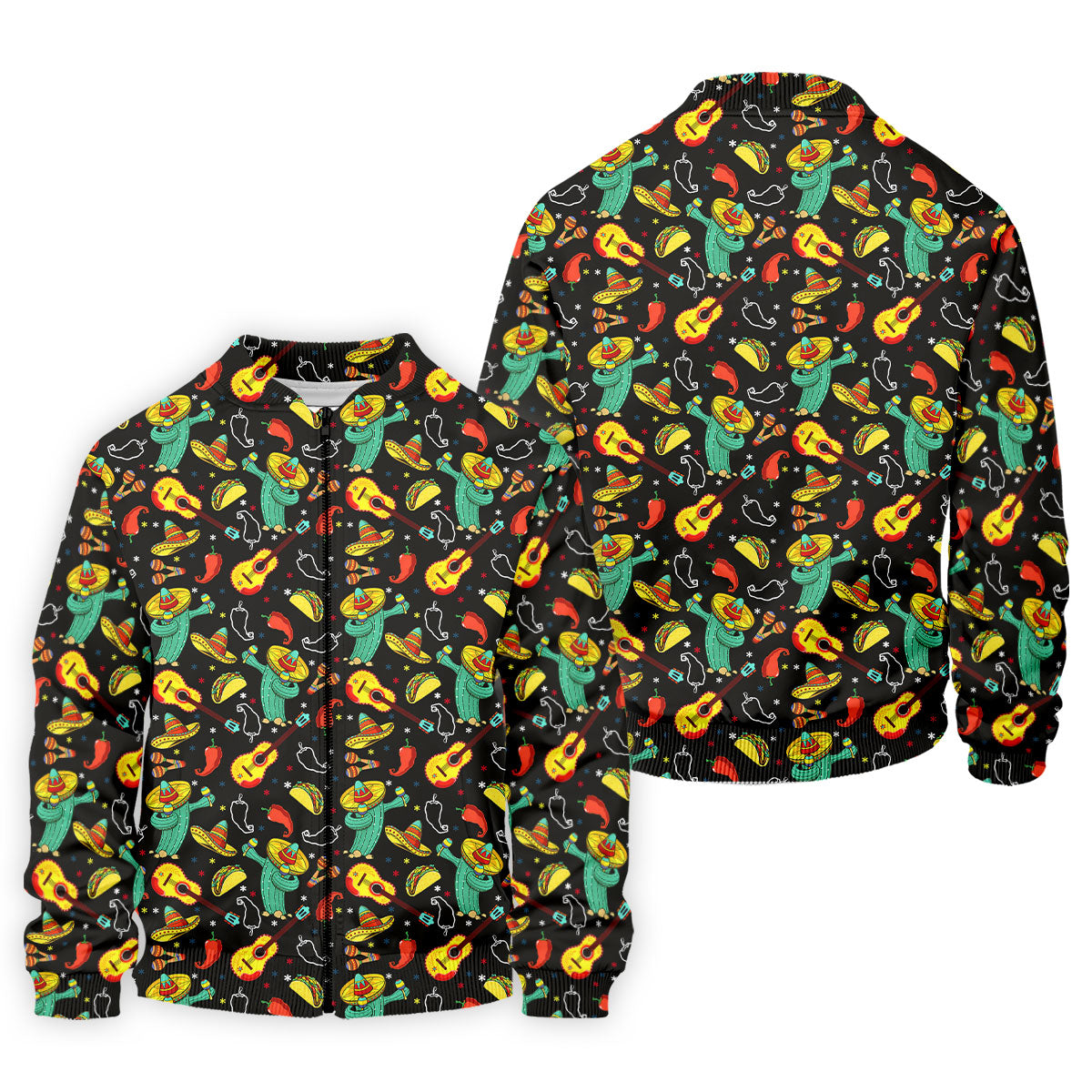 Funny Cactus Mexican Culture Traditions Golf Tops For Men, Cinco De Mayo Celebration Golf Shirts For Men