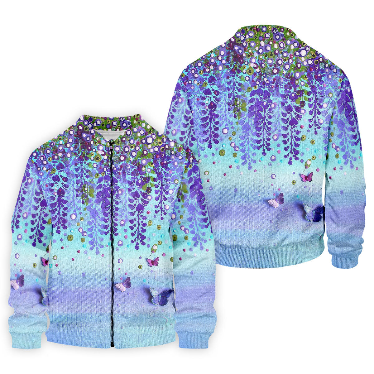 Colorful Abstract Floral Painting Golf Polo, Golf Tops For Men, Golfing Apparel