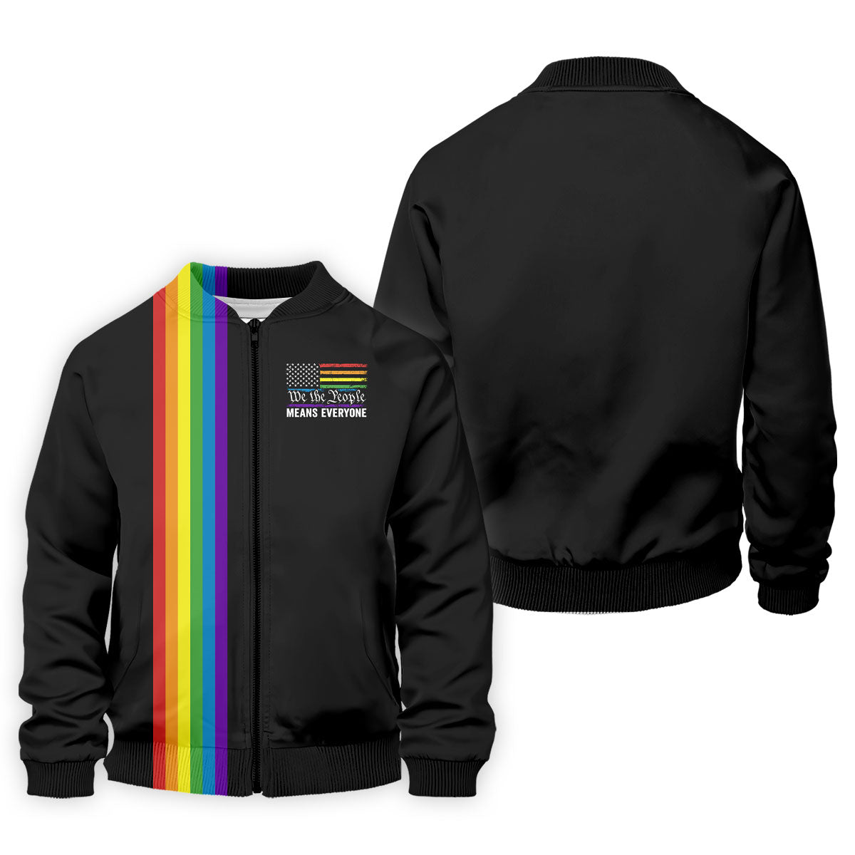 We The People Means Everyone American Pride LGBT Support Golf Tops For Men, Golf Shirts For Men
