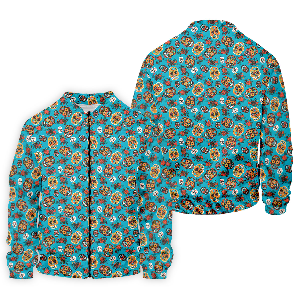 Sugar Skulls And Roses Cinco De Mayo Celebration Fiesta Themed Golf Shirts For Men