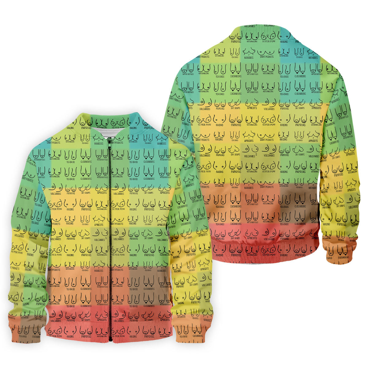 Watermelons Funny Boob Pattern Golf Polo Shirt, Men's Golf Shirt, Printed Golf Shirts