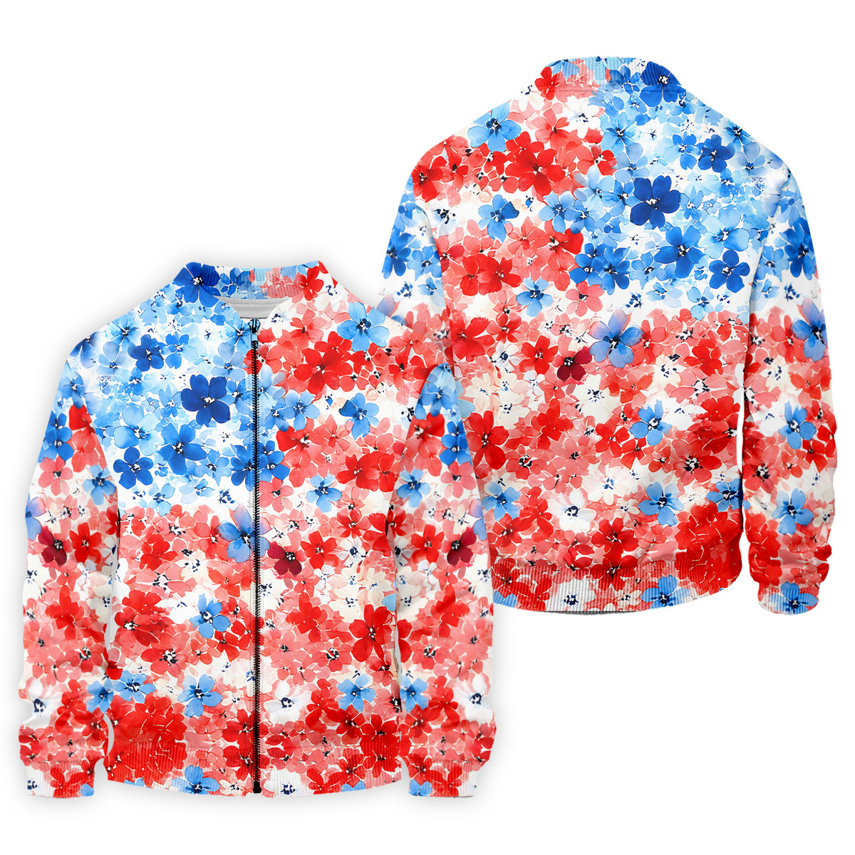 Red White Blue Hawaiian Golf Shirt, 250 Years Men's Golf Shirt, Polo Shirts For Men