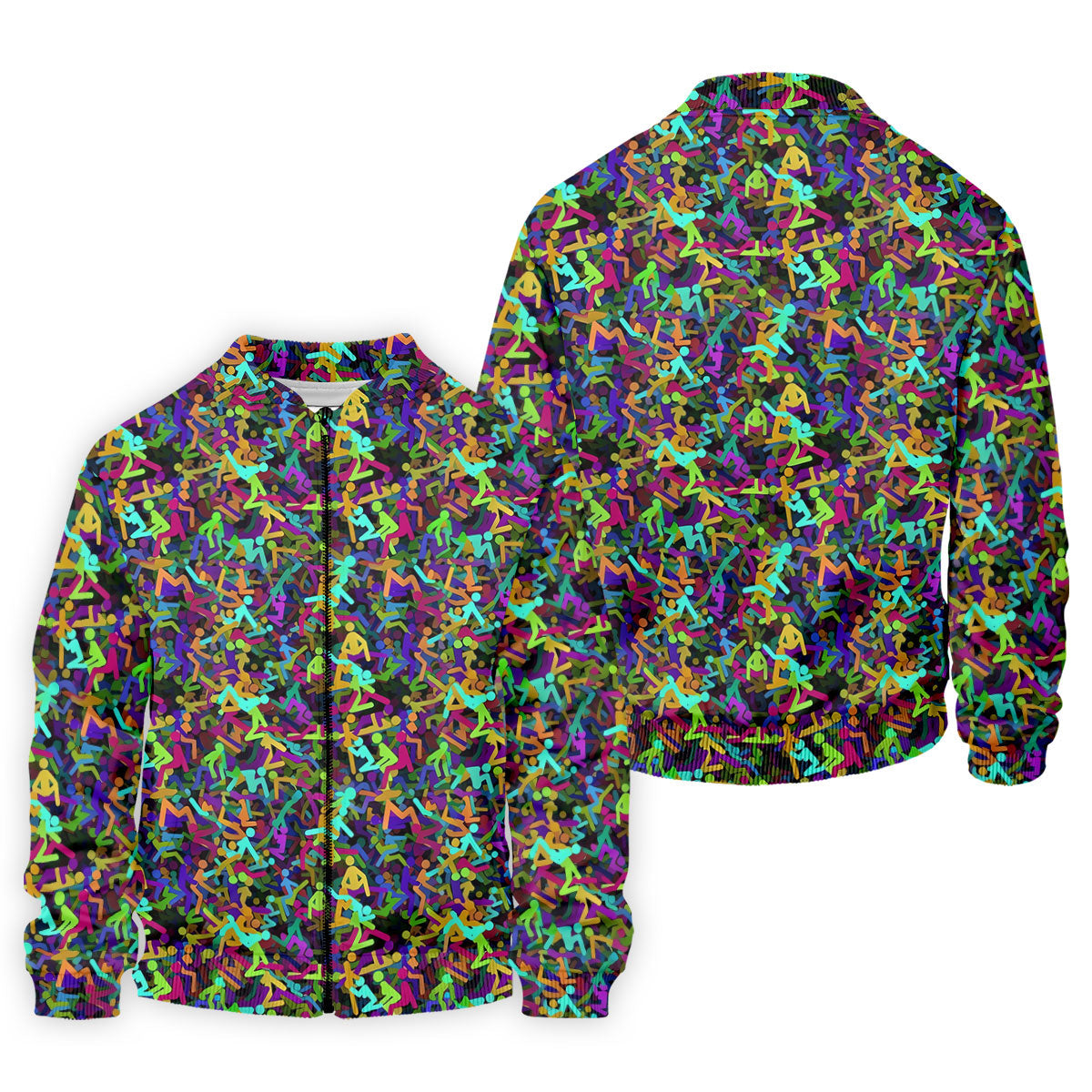 Colorful Abstract Golf Pattern Polo Shirt, Mens Golf Shirts, Hawaiian Golf Shirt