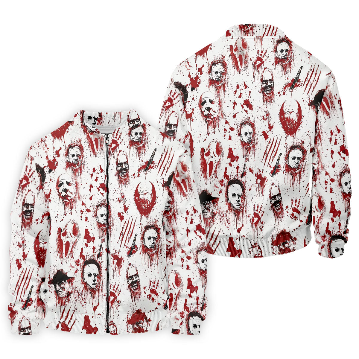 Bloody Horror Character Halloween Golf Shirt, Men's Golf Shirt, Golf Shirts For Men